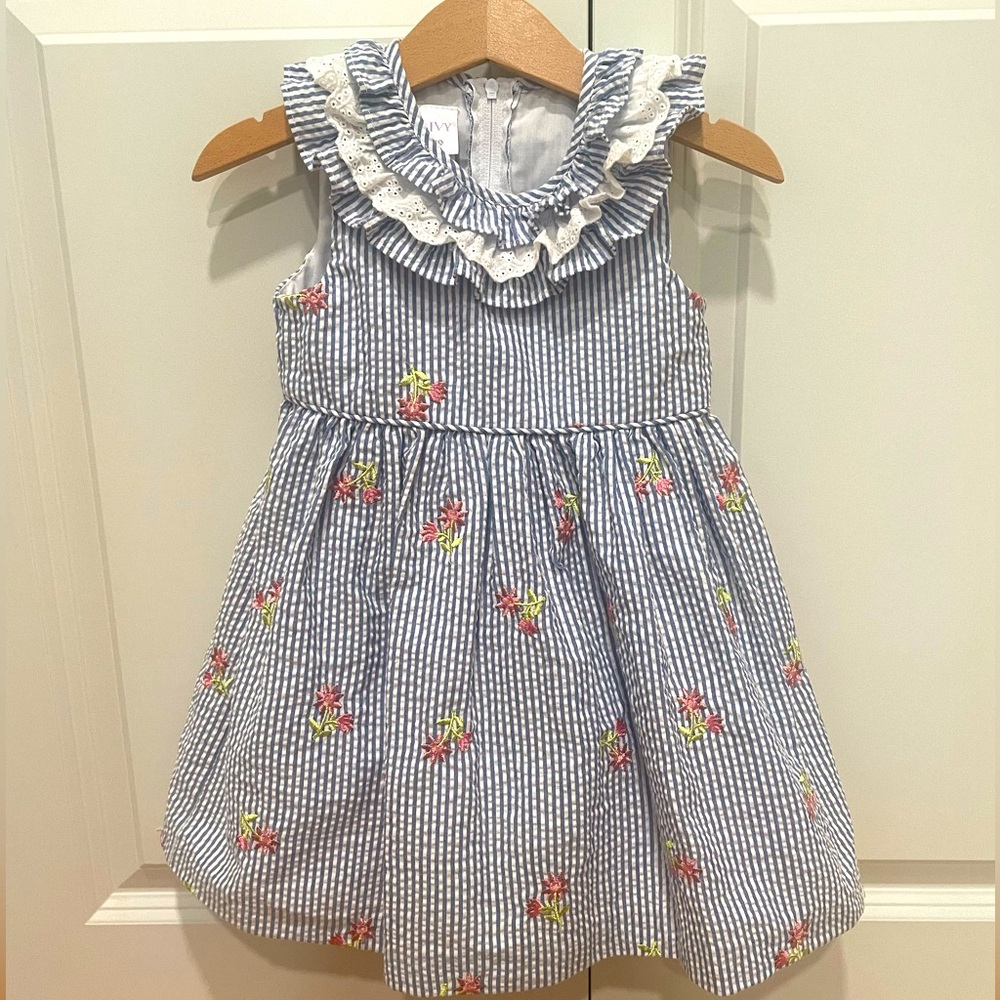 Girls Seersucker Dress